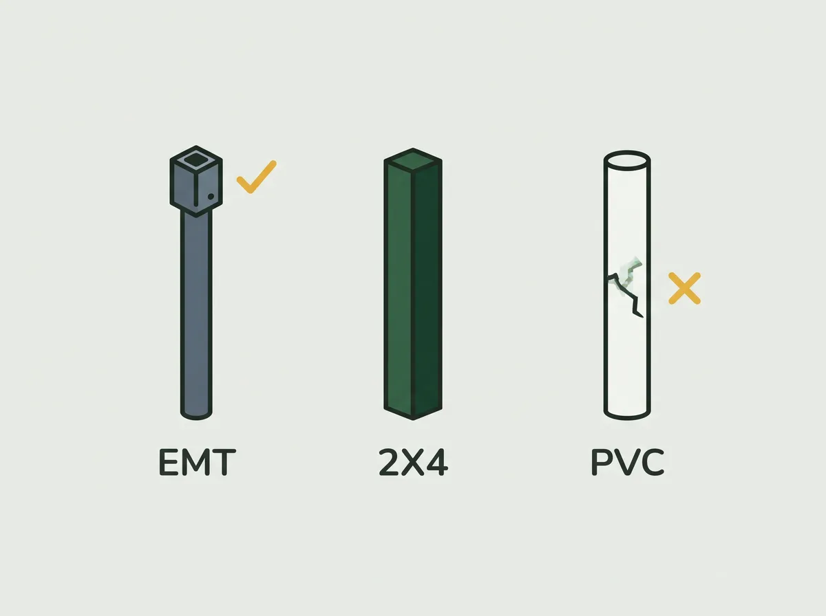 Three frame materials compared