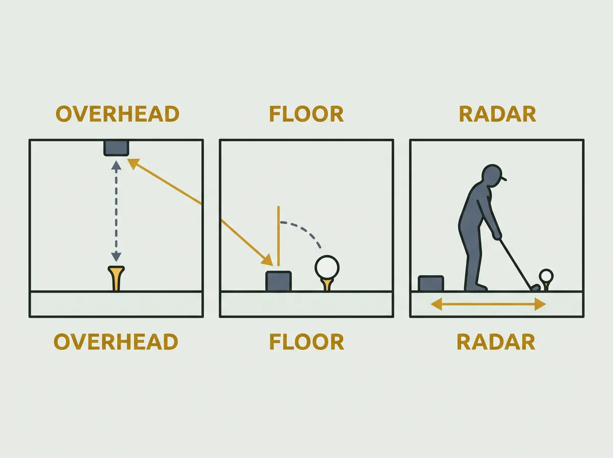 Three launch monitor mounting classes compared
