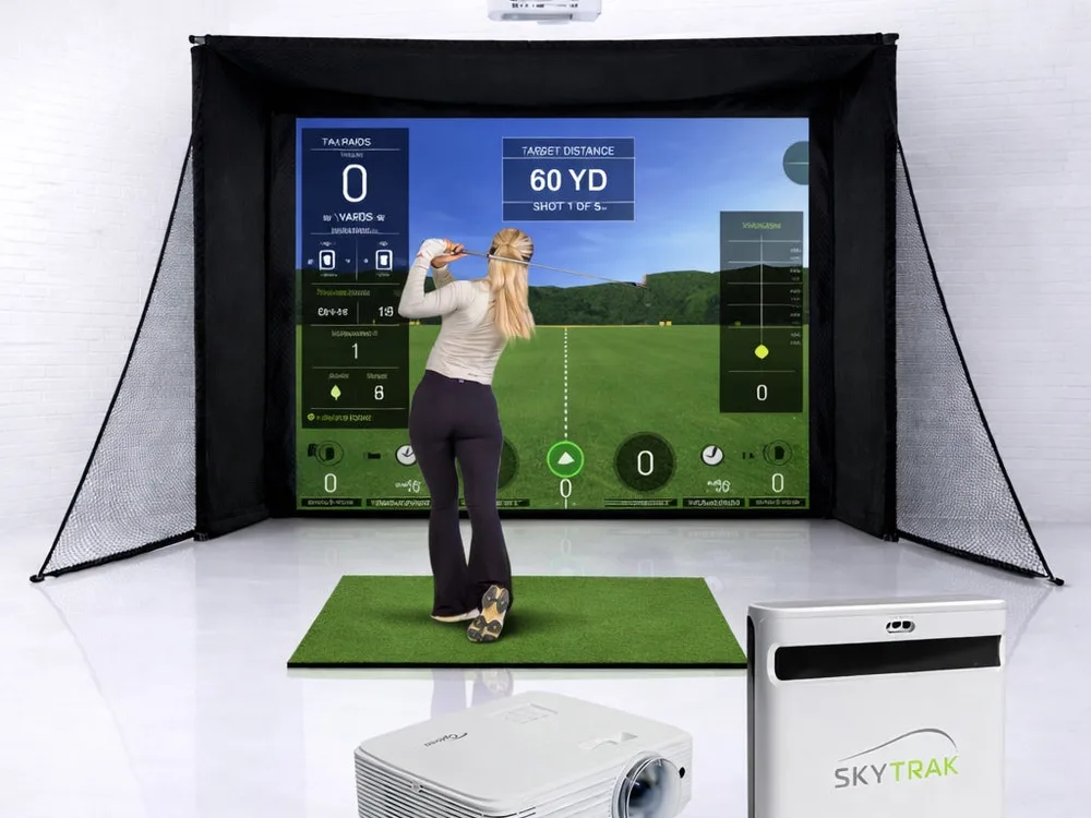 SkyTrak+ SimBox Full Package radar + camera, floor